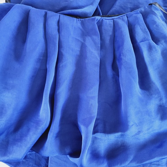 City Triangles Women's Silky Pleated Strapless Jumpsuit Baggy Wide Leg Small - Picture 5 of 10